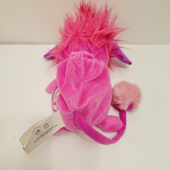 2015 POPPLES Bubbles 8" Pop Open Plush Stuffed Toy Pink Spin Master - Picture 4 of 5